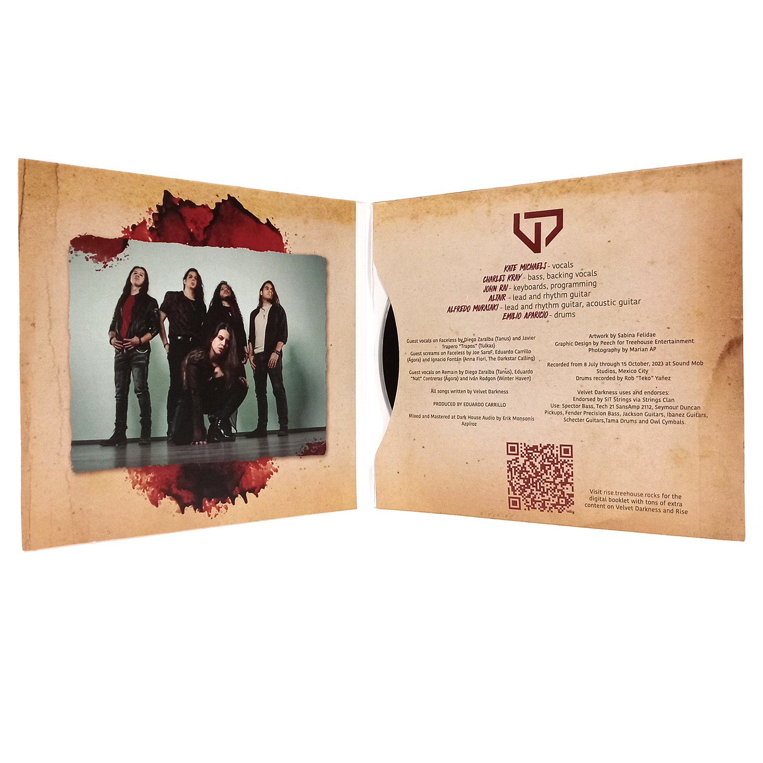 VELVET DARKNESS - Rise - CD Digi